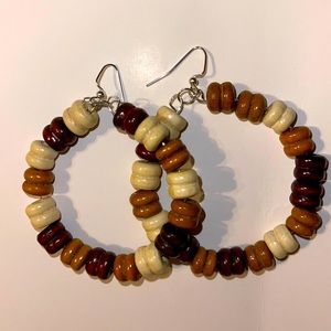 Handmade earrings nickel free hoops lightweight